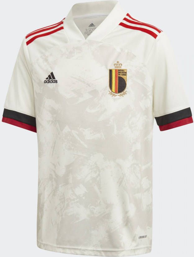 Adidas Performance Junior België uit voetbal T shirt ecru