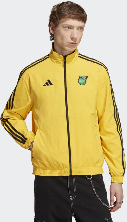 adidas Jamaica Dubbelzijdig Trainingsjas Anthem Geel/Zwart