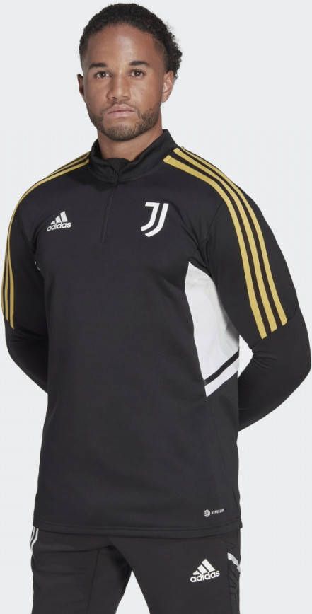 adidas juventus condivo 22 trainingstop 22/23 zwart/goud heren