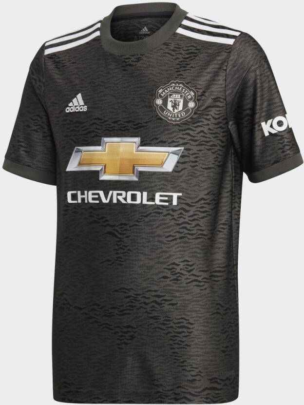 adidas Performance Junior Manchester United voetbalshirt donkergroen/zwart