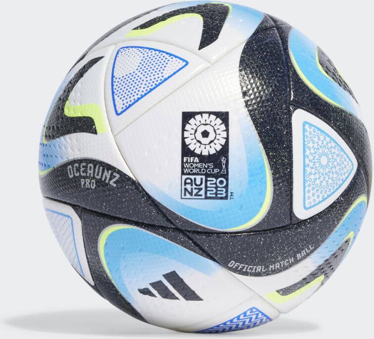 adidas Voetbal Oceaunz Pro WK Vrouwen 2023 Wedstrijdbal Wit/Navy/Blauw