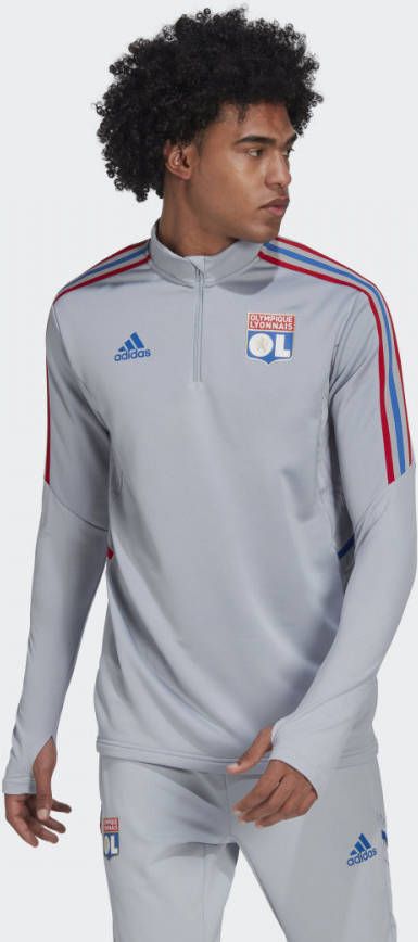 adidas Olympique Lyon Trainingstrui 2022 2023 Grijs Blauw Rood