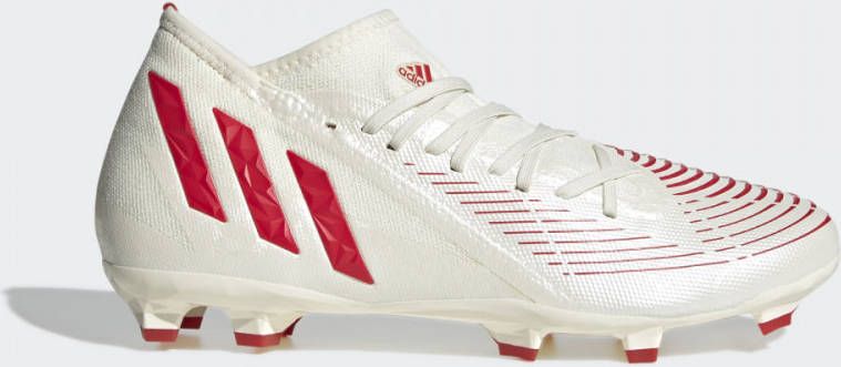 adidas Predator Edge.3 Gras Voetbalschoenen(FG)Wit Rood