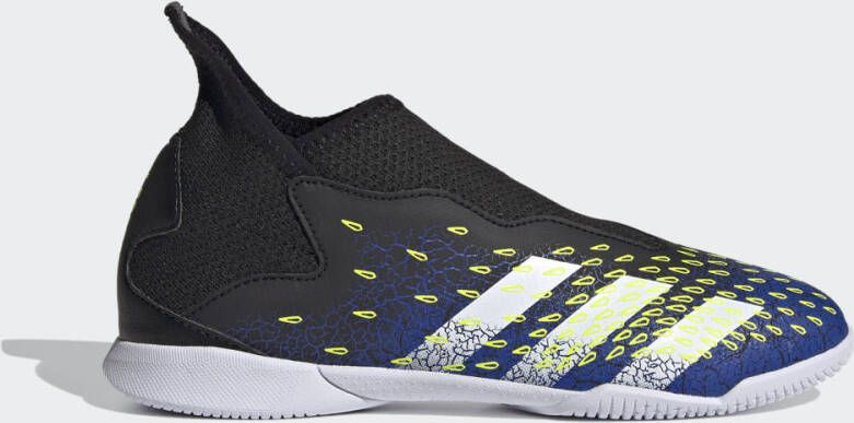 adidas Predator Freak .3 Laceless IN Superlative Zwart/Wit/Geel Kinderen
