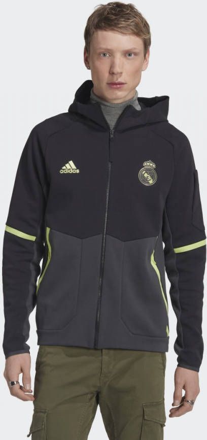 adidas Real Madrid Jas Anthem EU 2022/23 Zwart/Grijs