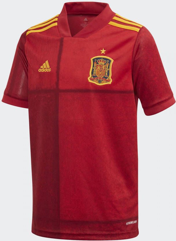 adidas uefa euro 2020/2021 fef spanje thuisshirt 20/22 rood kinderen