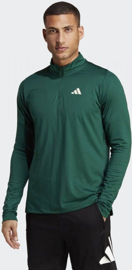Adidas Sports Club 1/4 Zip Long Sleeve Heren T Shirts