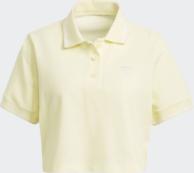 Adidas Cropped polo met logoborduring