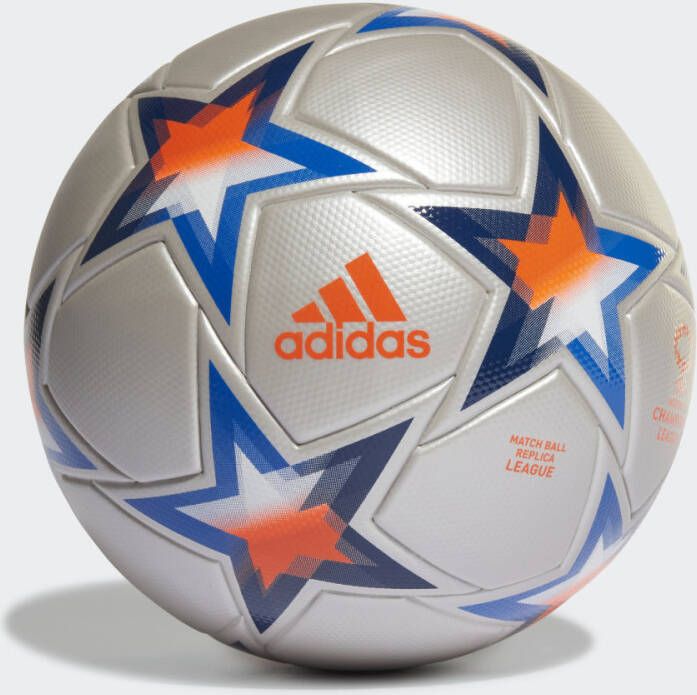 adidas UEFA Champions League Voetbal Zilver Blauw Oranje