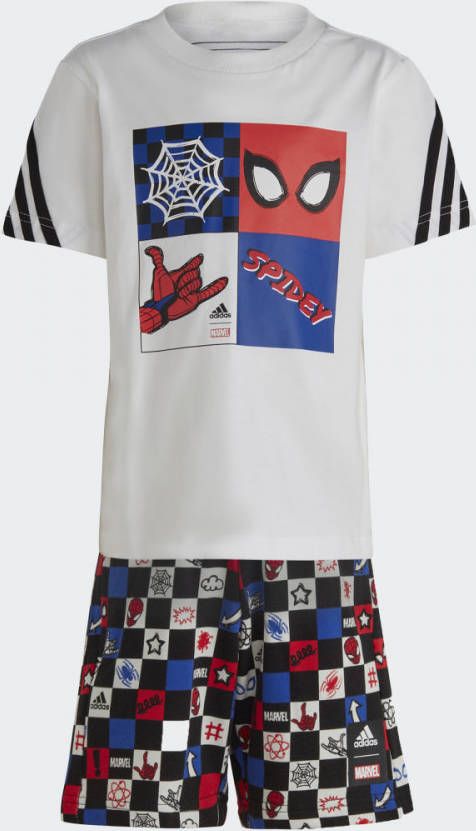 Adidas Marvel Spider man Tee Set Voorschools Tracksuits