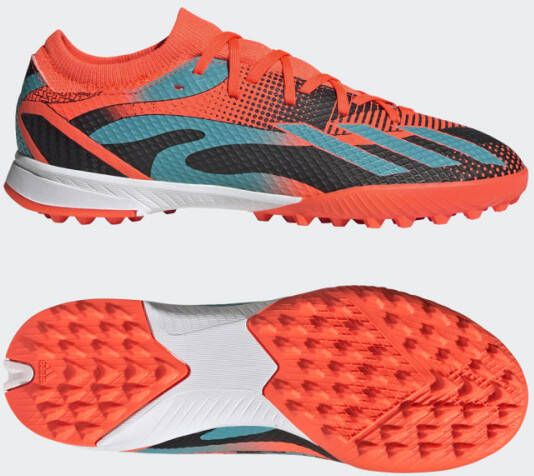 adidas X Speedportal .3 TF L10NEL M35SI Oranje/Turquoise/Zwart Kinderen LIMITED EDITION