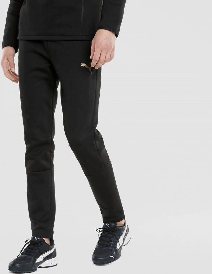 PUMA Evostripe Sweat Trainingsbroek Zwart Goud