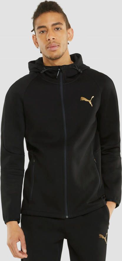 PUMA Evostripe Full Zip Hoodie Zwart Goud