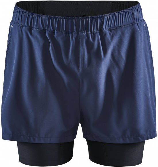 Craft ADV Essence 2 in 1 Stretch Shorts Hardloopshort, blauw