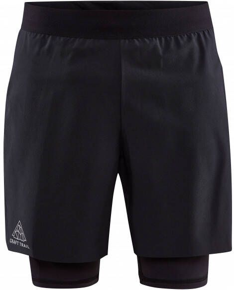 Craft Pro Trail 2In1 Shorts Hardloopshort, zwart