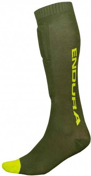 Endura Singletrackschienbeinschoner Socken Beschermer/XL, olijfgroen
