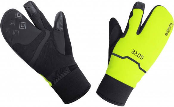 Gore Wear GTX I Thermo Split Gloves Handschoenen zwart/groen