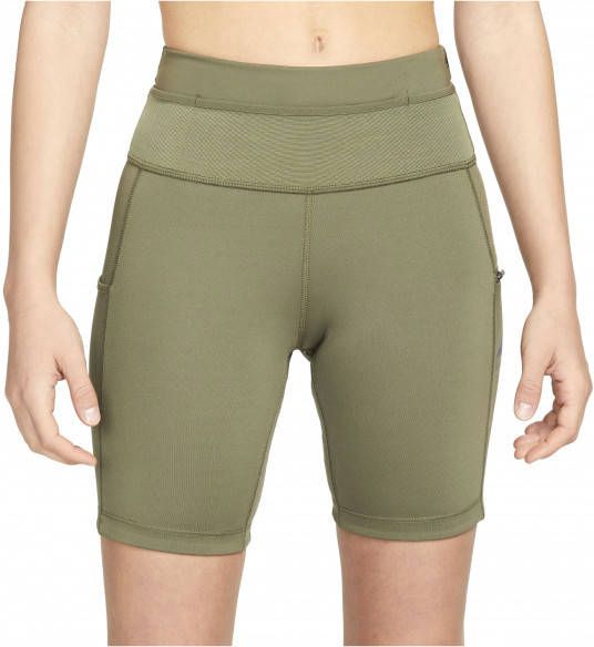 Nike Women's DF Epic Luxe 5'' Trail Run. Tight Shorts Hardloopshort, olijfgroen