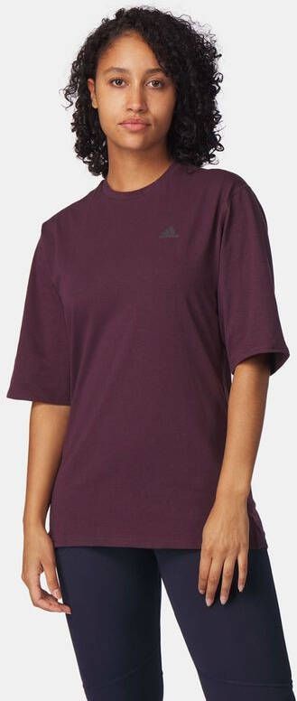 Adidas Run Icons Made With Nature Hardloopshirt Dames Paars