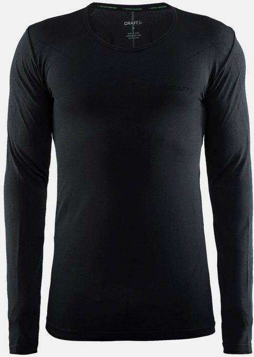 CRAFT fietsondershirt met lange mouwen Active Comfort zwart onderhemd, voor here