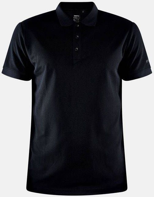 Craft regular fit polo Core Unify van gerecycled polyester zwart