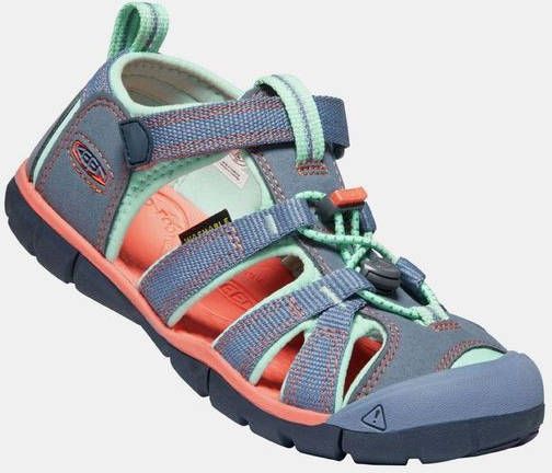 Keen Seacamp II CNX Youth Sandaal Junior Lichtgrijs/Turkoois