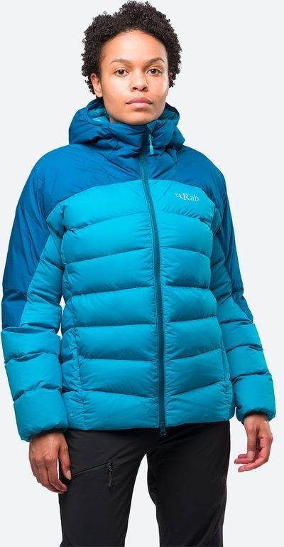 Rab Infinity Alpine Dons Jas Dames Turkoois/Blauw