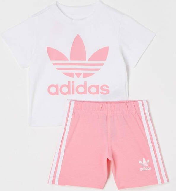 Adidas Babyset met T shirt en korte broek 2 delig