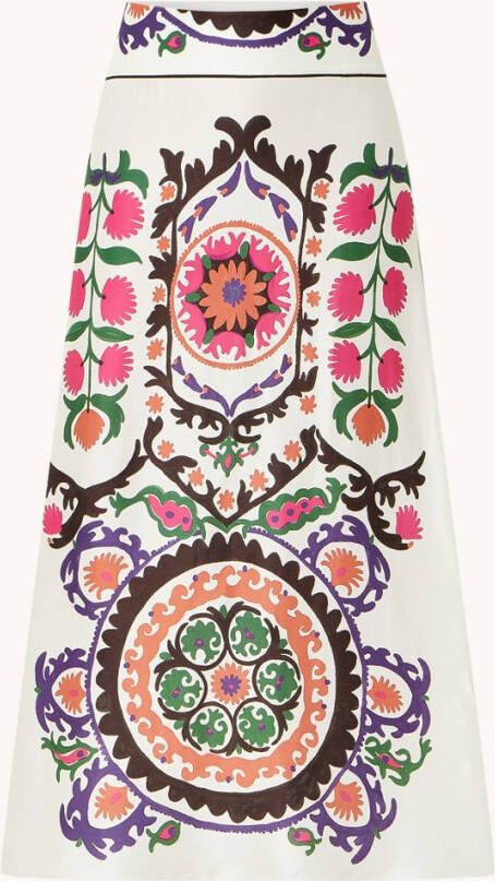 BA&SH Fiska maxi rok met bloemenprint