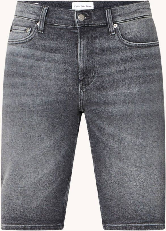 Calvin Klein Slim fit korte broek van denim met gekleurde wassing