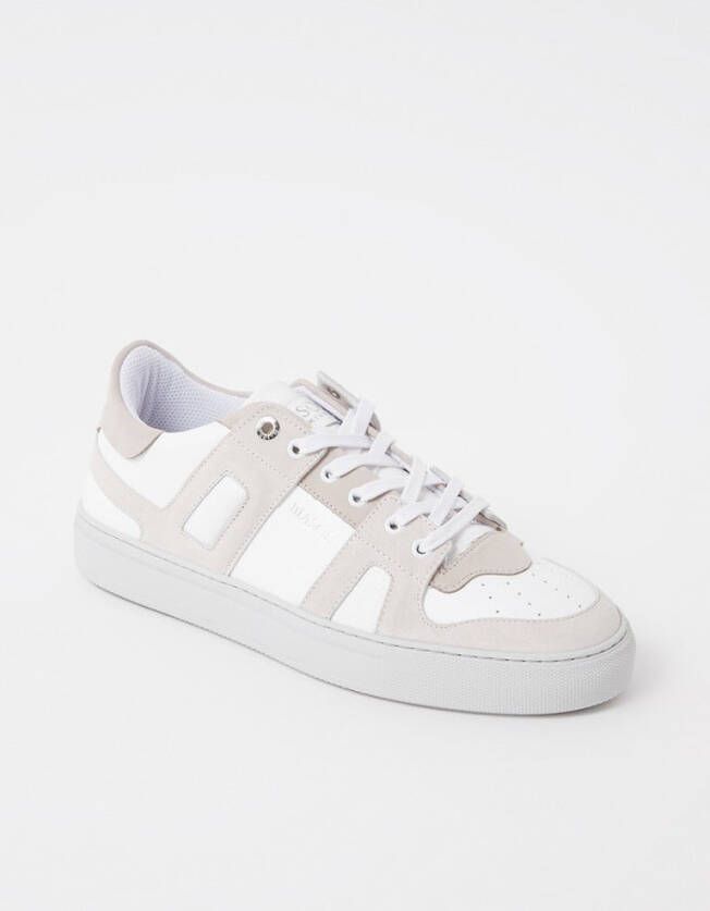 Mason Garments Bari sneaker van leer met suè, de details