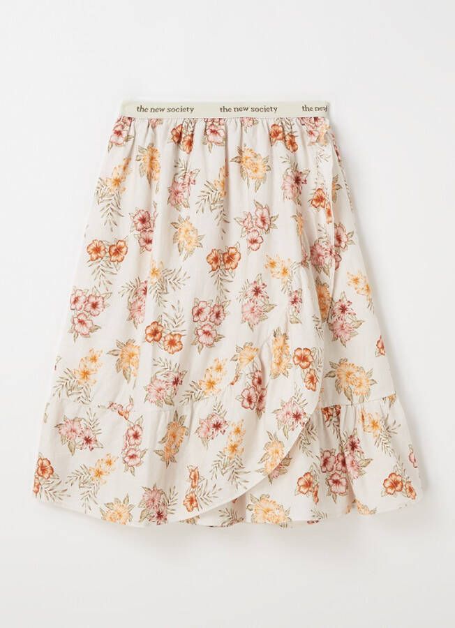 The New Society Palermo maxi rok met bloemenprint