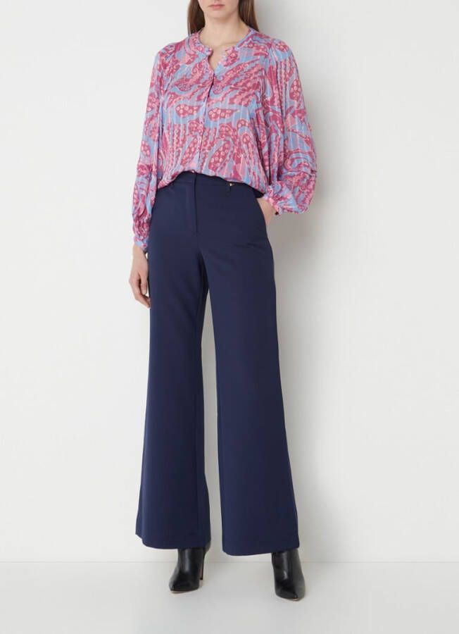 Fabienne Chapot Hollie blouse met paisley print en ballonmouw online kopen