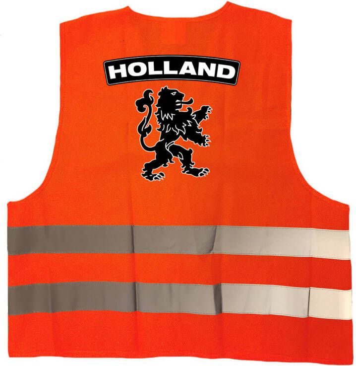 Holland Fan Hesje Met Zwarte Leeuw Ek/Wk Supporter Outfit Voor Volwassenen Feestshirts