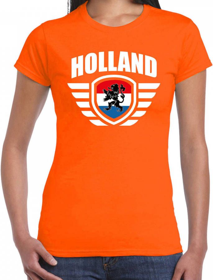 Bellatio Decorations Holland Landen/Voetbal T shirt Oranje Dames Ek/Wk Voetbal 2xl Feestshirts