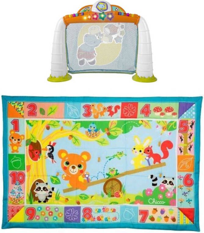 Chicco Bundel Speelkleed Xxl Formaat Beestenbos & Elektronisch Voetbaldoel