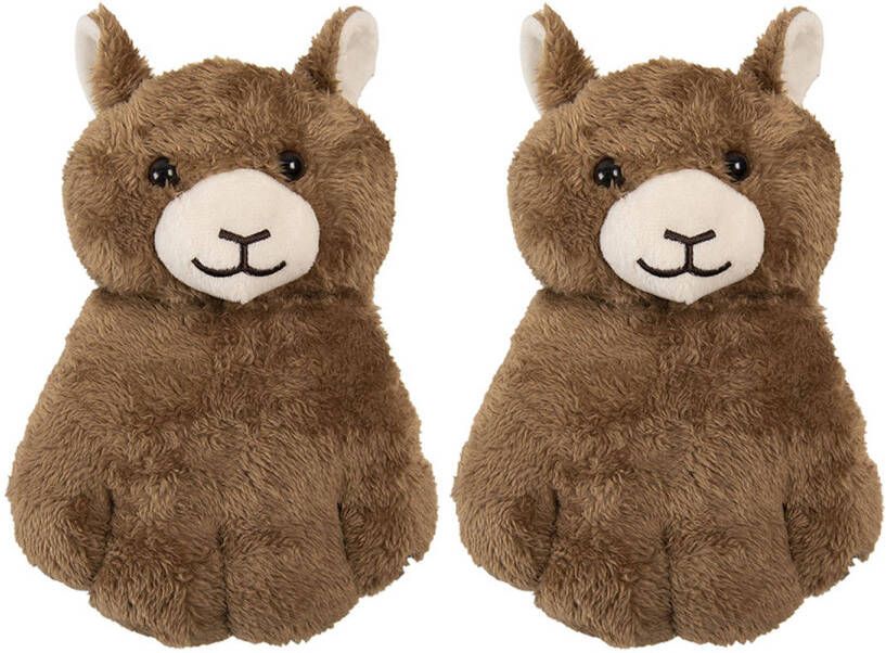 Clayre & Eef Handschoenen Kinderen 23 Cm Bruin Synthetisch Bruin