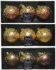 Decoris Gedecoreerde Kerstballenset Van Glas Set A 3 Ballen Dia 8cm In Kleuren online kopen