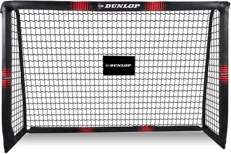 Dunlop Voetbaldoel 180 X 120 X 60 Cm Voor Alle Leeftijden Makkelijke Montage Zwart/rood