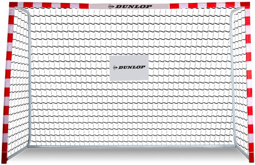 Dunlop Voetbaldoel 300 X 200 X 110 Cm Metaal Voetbaltrainingsmateriaal Makkelijke Montage Wit/Rood