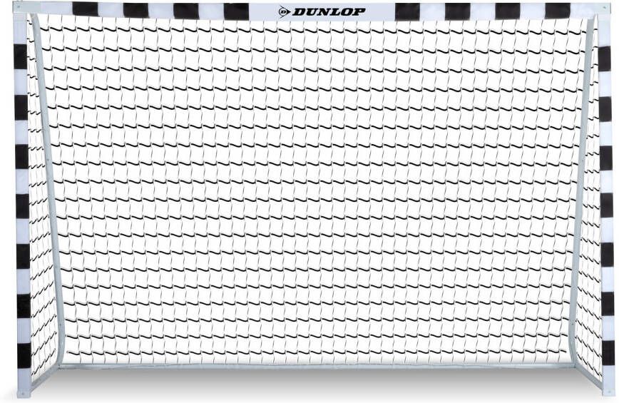 Dunlop Voetbaldoel 300 X 90 X 200 Cm Metaal Voetbaltrainingsmateriaal Makkelijke Montage Zwart/Wit