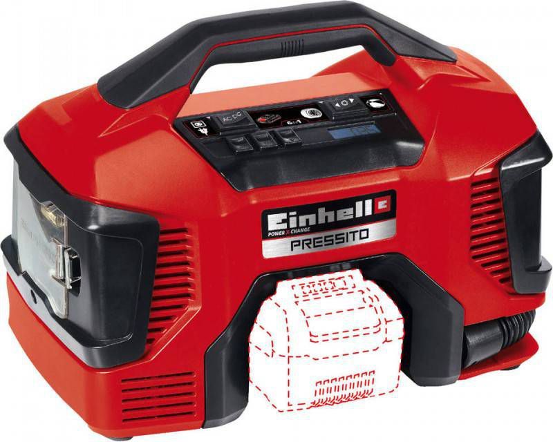 Einhell TE AC 18/11 Li AC Solo 18V Pressito Hybride compressor 11 bar