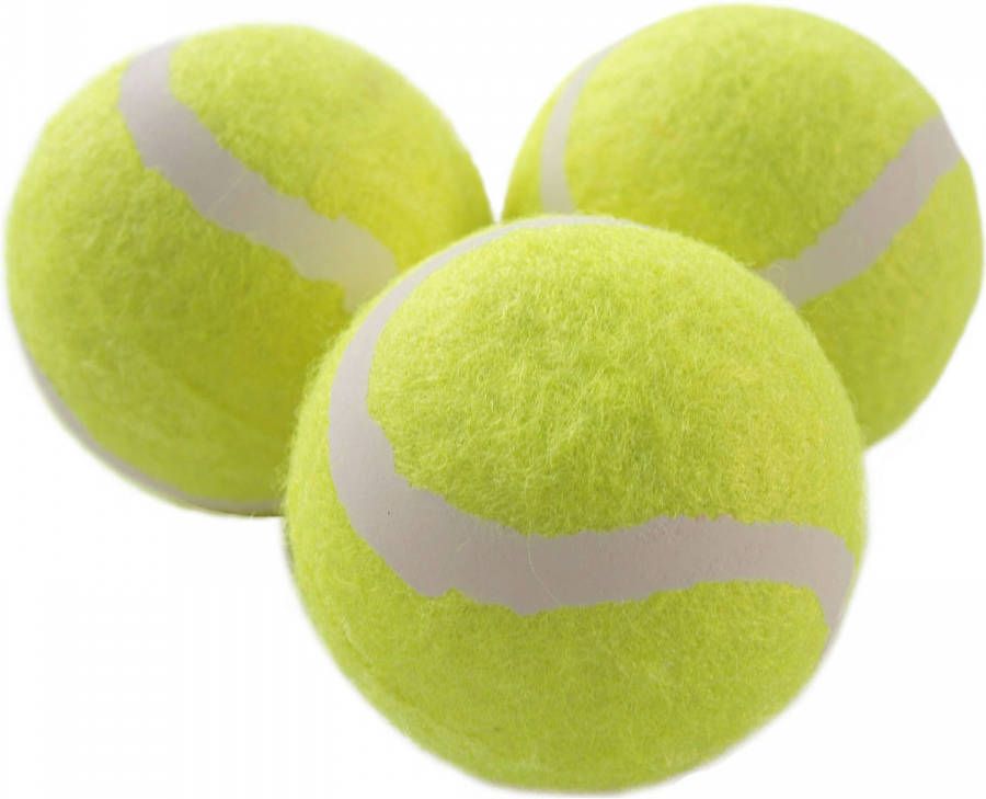 Happy People Tennisballen 6 Cm Geel 3 Stuks online kopen