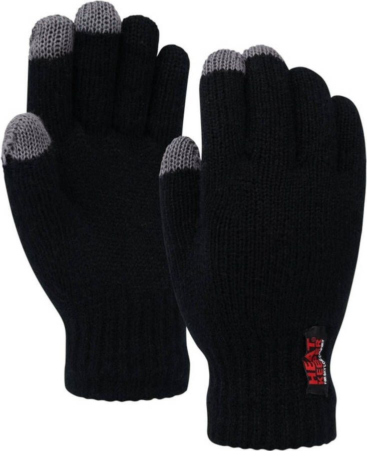 Heat Keeper Thermo Handschoenen Kleur Zwart I touch -/xl