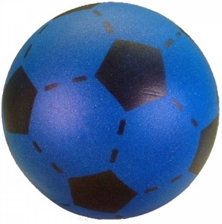 Merkloos Foam Softbal Voetbal Blauw 20 Cm