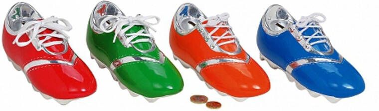 Merkloos Oranje Voetbalschoen Spaarpot Spaarpotten