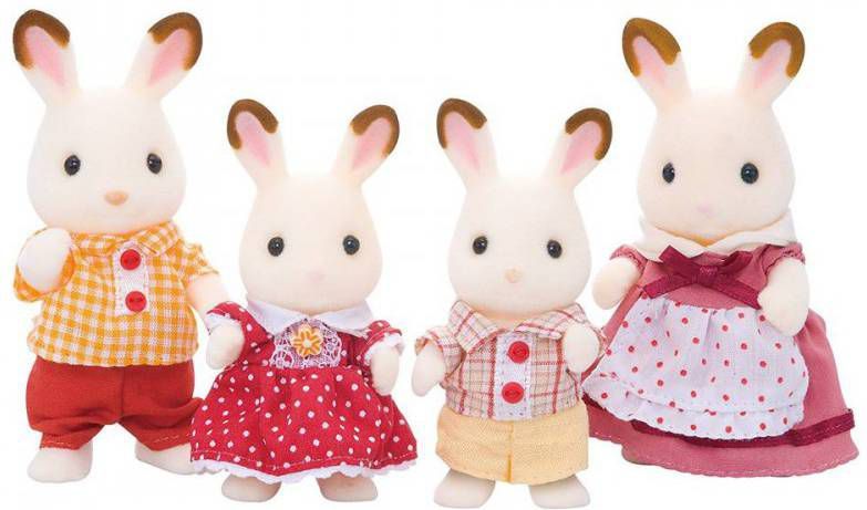 Epoch 4150 Sylvanian families familie chocolade konijn