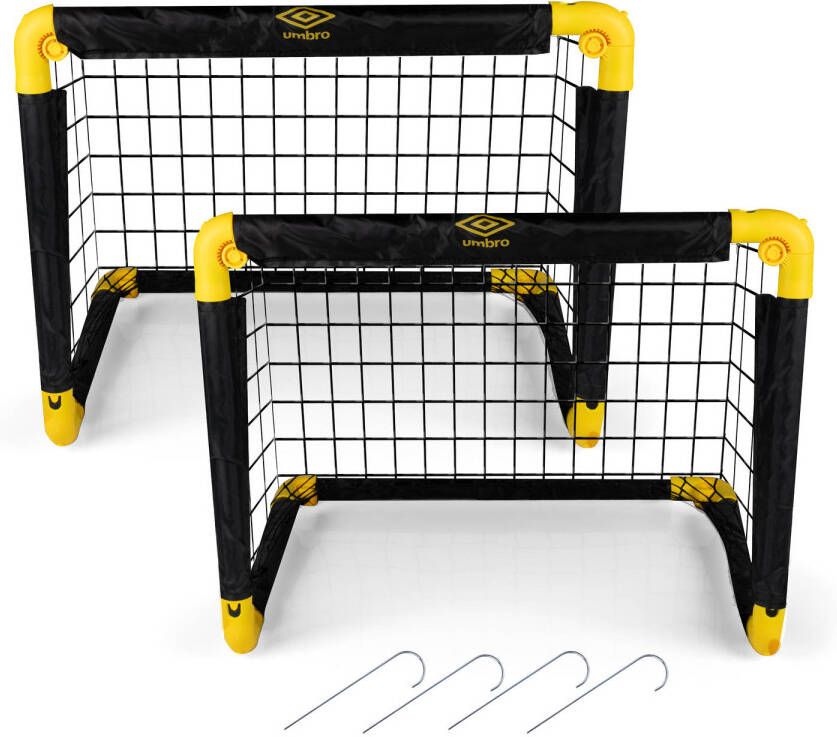 Umbro Voetbaldoeltjes Set Van 2 Opvouwbaar Voetbaldoel 50 X 44 X 44 Cm Voetbal Training