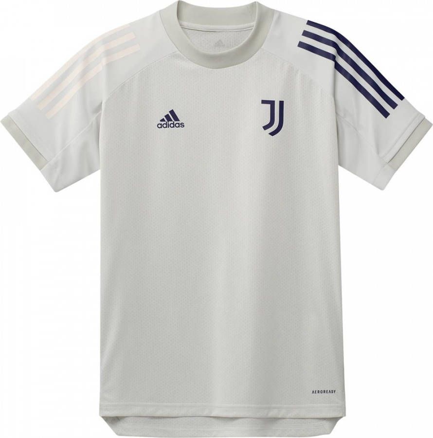 Adidas Kids adidas Juventus Trainingsshirt 2020 2021 Kids Lichtgrijs Donkerblauw