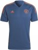 Adidas manchester united fc condivo 22 trainingsshirt 22/23 blauw/oranje heren online kopen